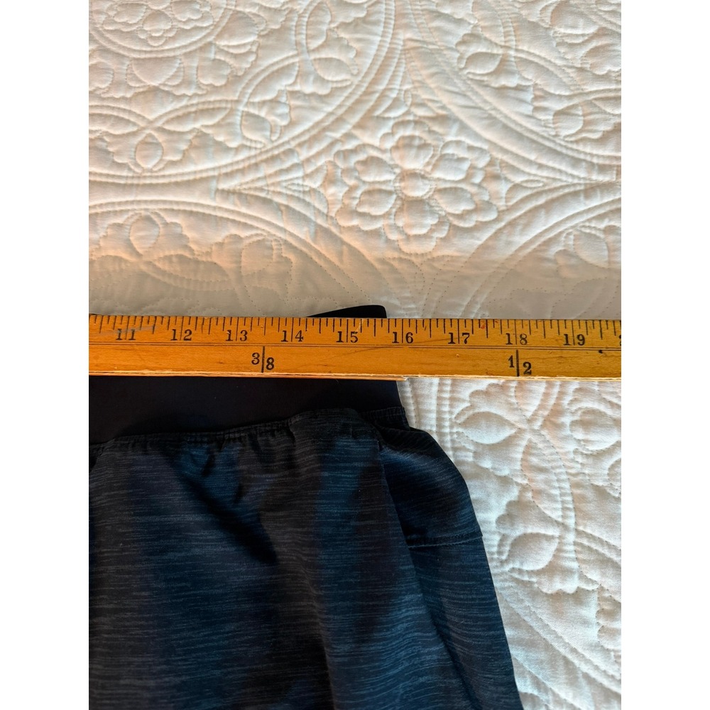 Lululemon Mens T.H.E. Short 9" Navy Blue Space Dye Athletic Training Shorts Sz L - Picture 8 of 9